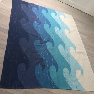 Beautiful ocean wave 5x7 cotton rug